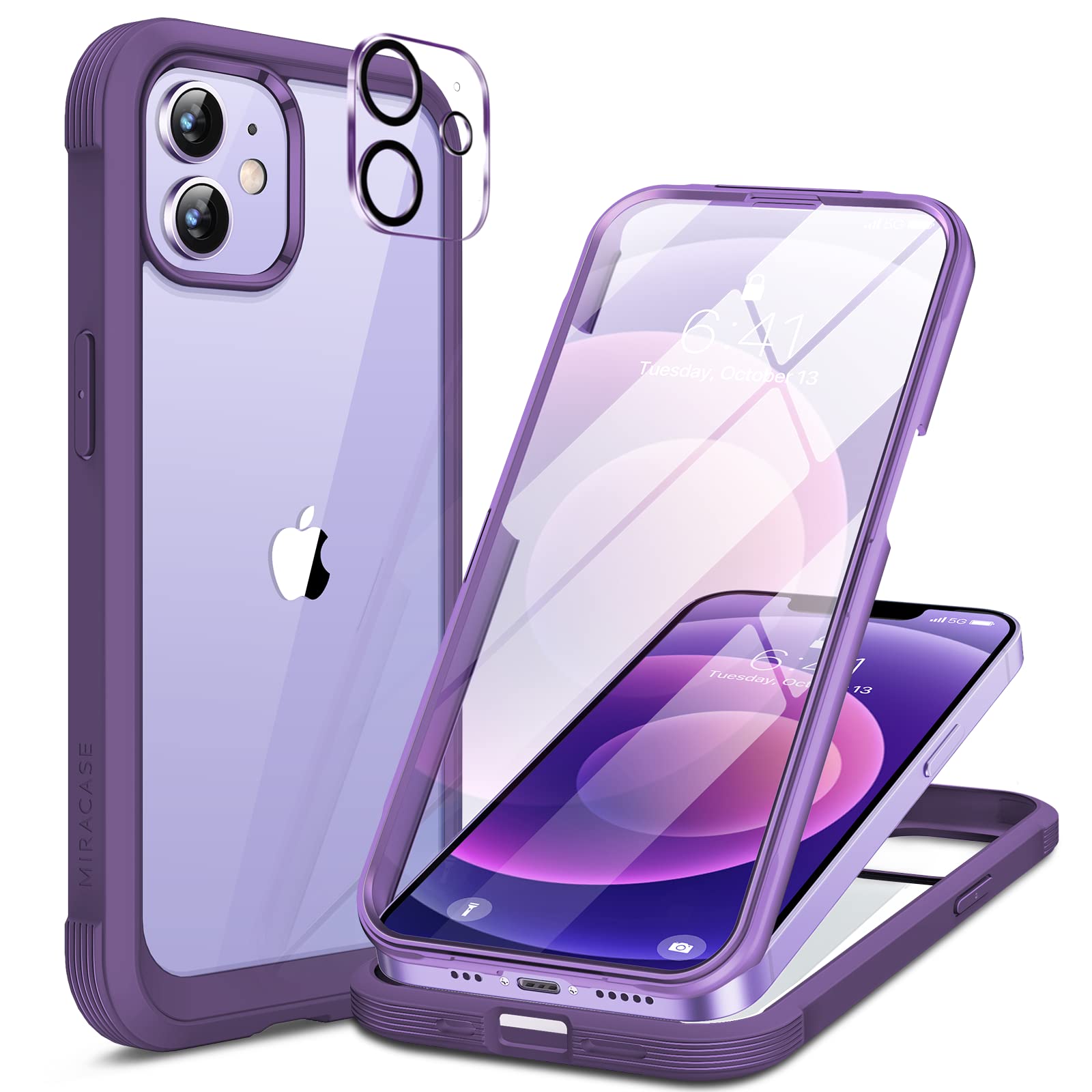 Amazon.com: Miracase 2 Pack Glass Series for iPhone 12/12 Pro